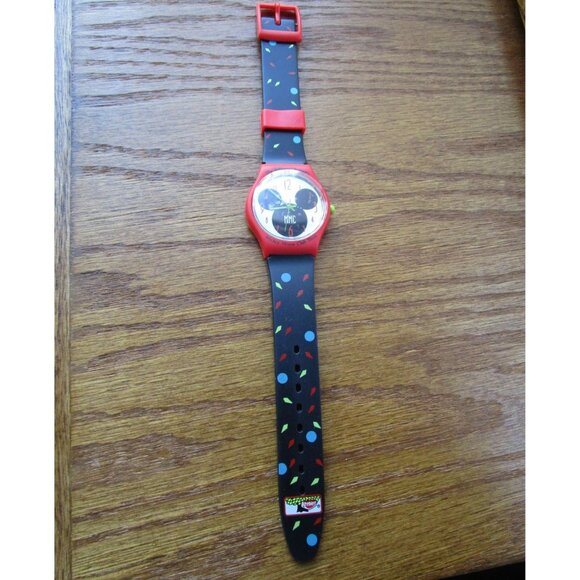 Vintage Disney Mickey Mouse Club Keebler Watch Unworn Vinyl Needs Battery - Picture 1 of 16